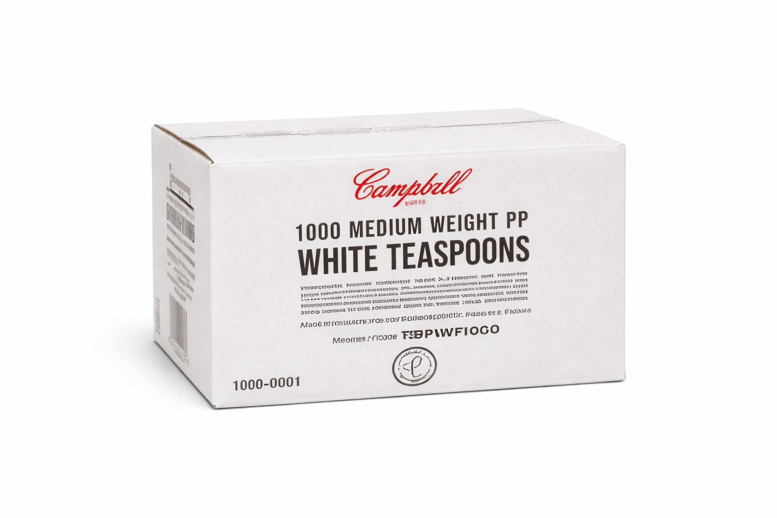 White Plastic Tea Spoons